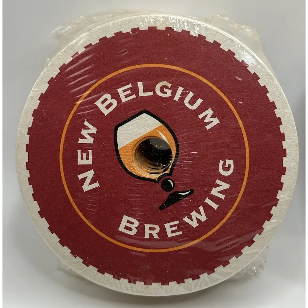 Fat Tire Amber Ale New Belgium Bar Disposable Cardboard Coasters Mancave 100 Pcs